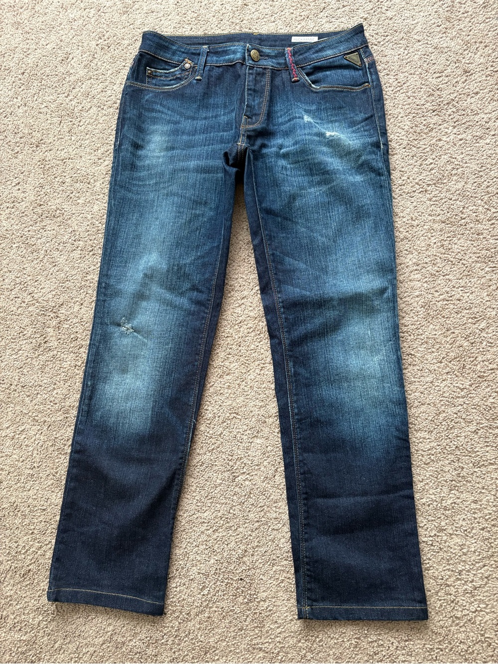 Replay Women's Dark Blue Straight-Leg Jeans